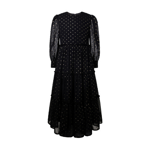 Rueweyda black  polka dot maxi dress