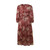 Hafsa Dress in Burgundy color