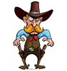 Life-size Cartoon Cowboy Cardboard Standup