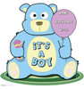 Its A Boy Teddy Bear Cardboard Cutout 800