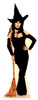 Life-size Elvira with Broom Cardboard Standup