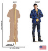 Life-size Ben (Descendants 2) Cardboard Standup with back and front dimensions