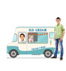 Life-size Ice Cream Truck Stand-in Cardboard Cutout