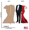 Life-Size Red Carpet Couple Stand-in Cardboard Cutout