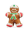 Life-size cardboard standee of Gingerbread Man Cookie. 