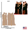 Life-size cardboard standee of the Friends characters. Sold as set of two with back and front dimension.
