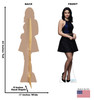 Life-size cardboard standee of Veronica Lodge from the TV Series Riverdale with back and front dimensions.