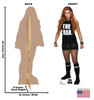 Becky Lynch WWE - Black Shirt Cardboard Cutout Front and Back View