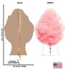 Life-size cardboard standee of Cotton Candy Front and Back View