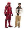 Life-size cardboard standee of Sith Trooper™ (Star Wars IX) with model.