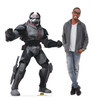 Life-size cardboard standee of the character Bad Batch Clone Wrecker from Clone Wars Season 7 with model. 