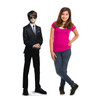 Life-size cardboard standup of Artemis Fowl from Artemis Fowl with model.