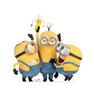 Life-size cardboard standee of Stuart, Kevin & Bob from The Minions.