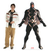 Life-size cardboard standee of Black Bolt from Marvels Timeless Collection with model.