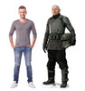 Life-size cardboard standee of Mayfeld  from the Mandalorian season 2 with model.