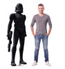 Life-size cardboard standee of Elite Squad Trooper from The Bad Batch on Disney+ with model.