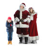 Mr. and Mrs. Claus Stand in with model