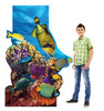 Life-size cardboard standee of Coral Reef with model.