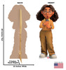 Life-size cardboard standee of Priya Dewan from Disney/Pixar's Turning Red with back and front dimension.
