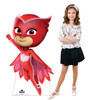 Life-size cardboard standee of Owlette from PJ Masks Power Heroes with model.