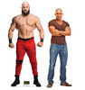 Life-size cardboard standee of Braun Strowman from the WWE with model.