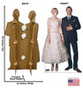 Life-size cardboard standee of The Great Gatsby with back and front dimensions.