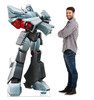 Life-size cardboard standee of Megatron from the Transformers EarthSpark movie with model.