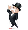 Life-size cardboard standee of Mr. Monopoly Moustache Twirl.