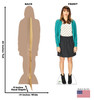 Life-size cardboard standee of Ann Perkins with back and front dimensions.