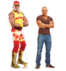 Life-size cardboard standee of Hulk Hogan with model.