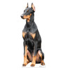 Life-size cardboard standee of a Doberman Dog.