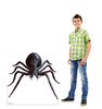 Life-size cardboard standee of a Giant Fantasy Spider with model.