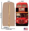 Life-size cardboard standee of a Old London Bus with back and front dimensions.