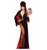 Life-size cardboard standee of Elvira Christmas Present.