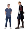 Life-size cardboard standee of Anakin Skywalker with model.