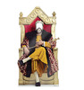 Life-size cardboard standee of a King Throne Standin.