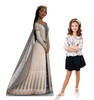 Life-size cardboard standee of Queen Amaya with model.