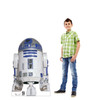 Life-size cardboard standee of R2-D2™ with model.