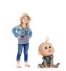 Life-size cardboard standee of Gru Jr. with model.