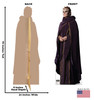 Life-size cardboard standee of Mother Koril with back and front dimensions.