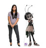 Life-size cardboard standee of Blossom with model.