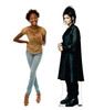 Life-size cardboard standee of Lydia Deetz with model.