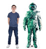 Life-size cardboard standee of Green Ghost with model.