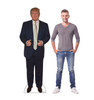Life-size Outdoor standee of President Donald Trump with model.