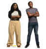 Life-size Cardboard standee of Leota Adebayo with model.