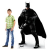 Life-size Cardboard standee of Batman (The Batman Movie 2022) with model.