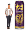 Life-size Cardboard standee of Doctor Death 19oz Can with model.