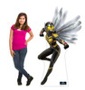Life-size Cardboard standee of The Wasp with model.