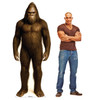 Life-size Cardboard standee of Bigfoot with model.
