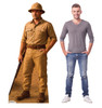 Life-size Cardboard standee of a Hunter African Safari with model.